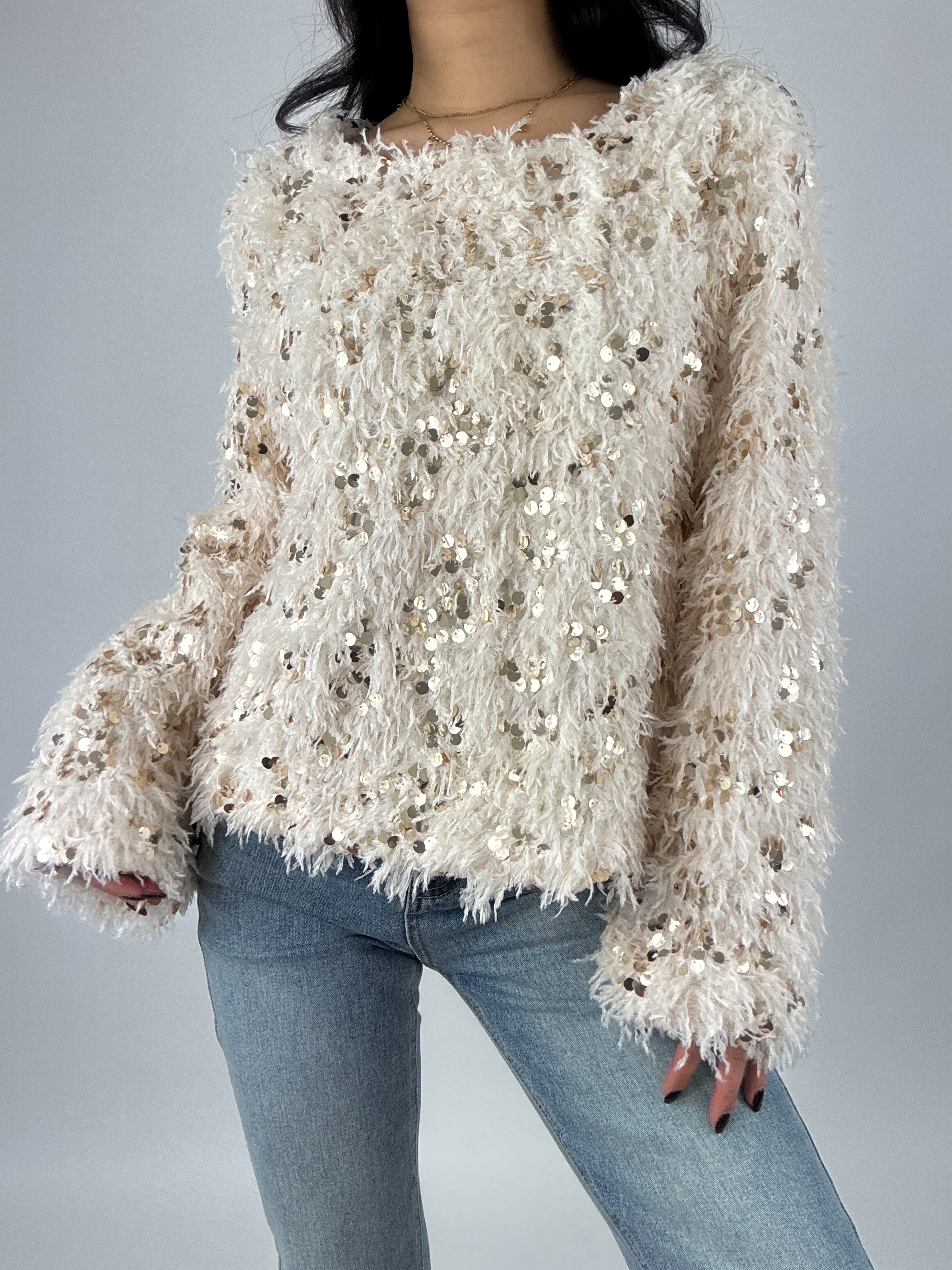 FLORE TOP - BEIGE