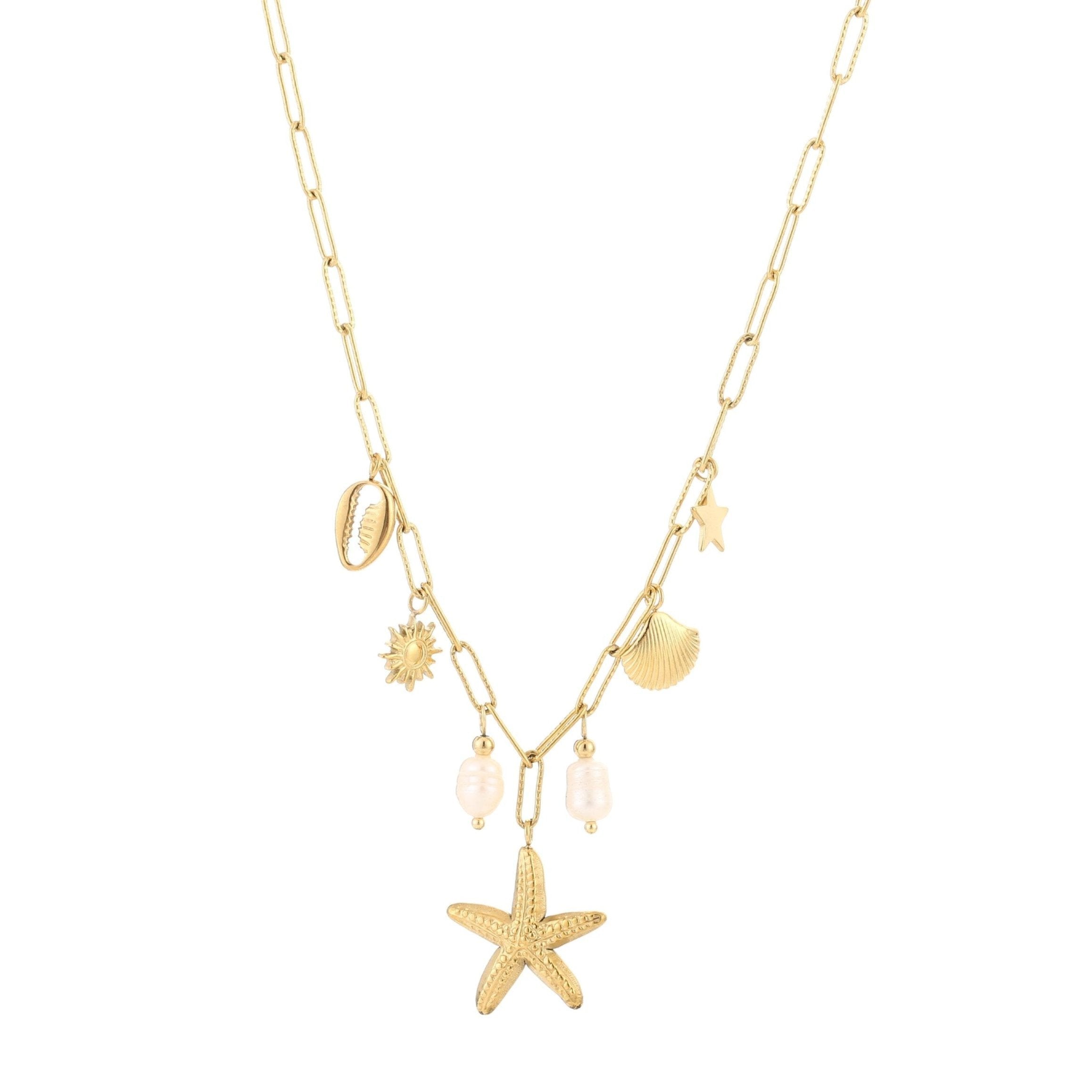 ISLAND CHARMS NECKLACE - GOLD