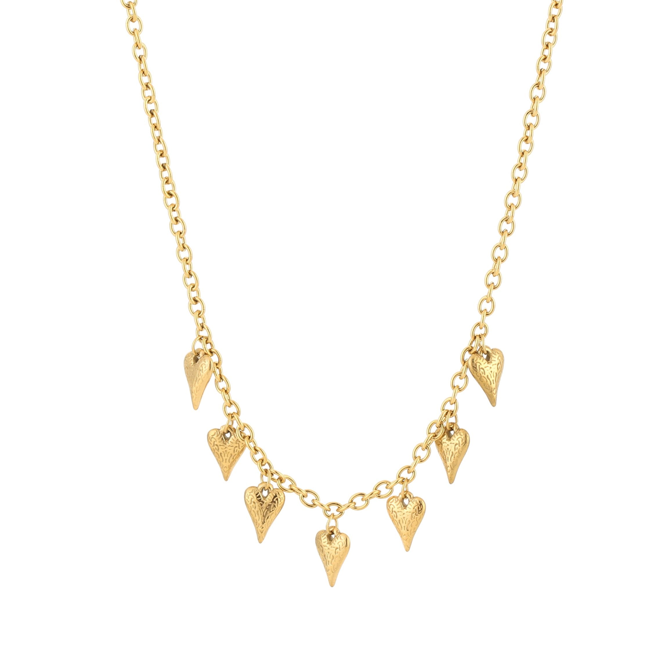 HEARTS NECKLACE - GOLD