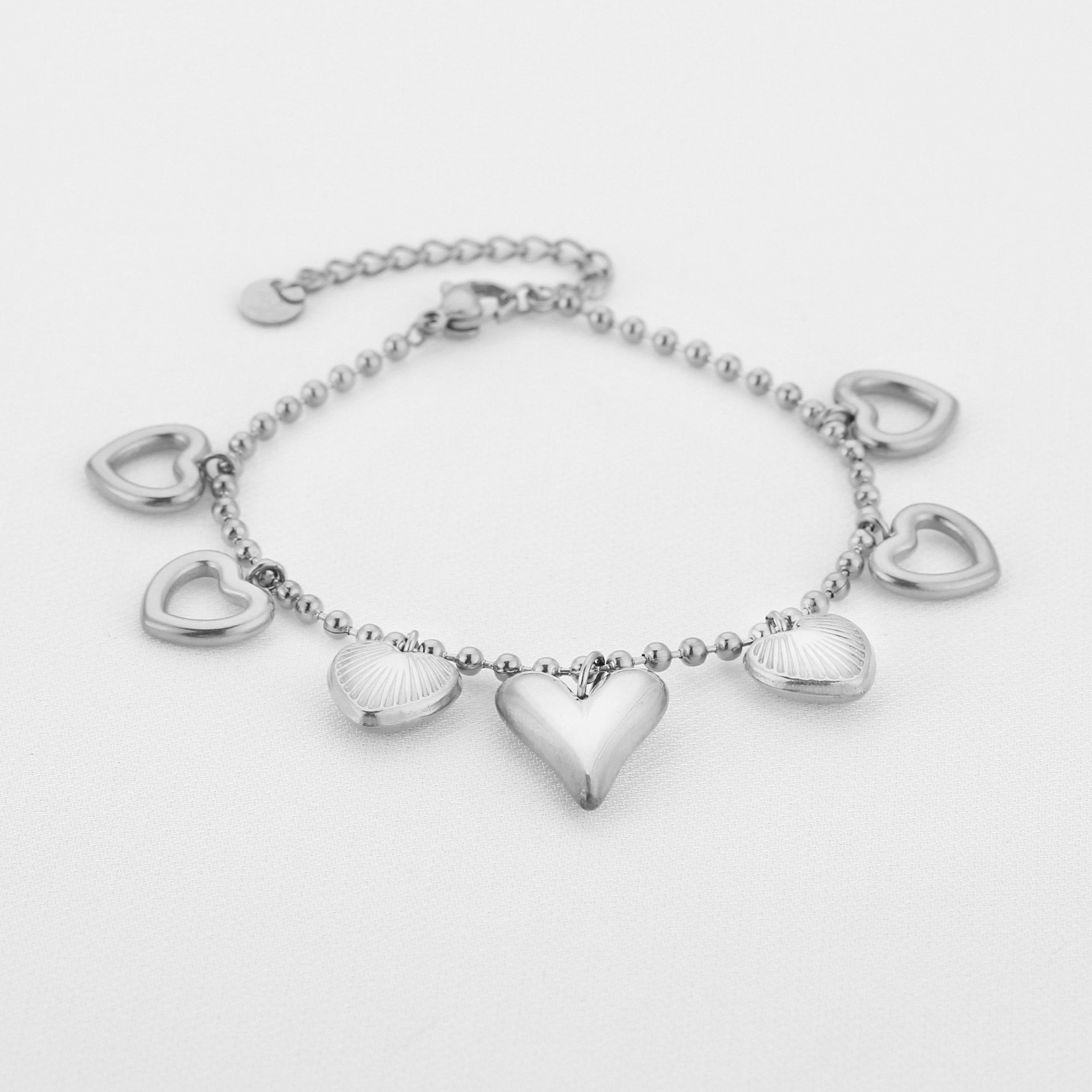 HEARTS BRACELET - SILVER