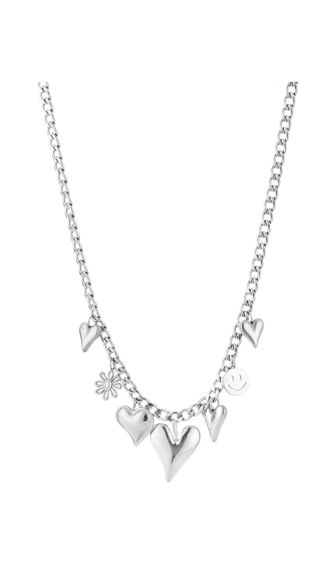 INFINITY CHARM NECKLACE - SILVER