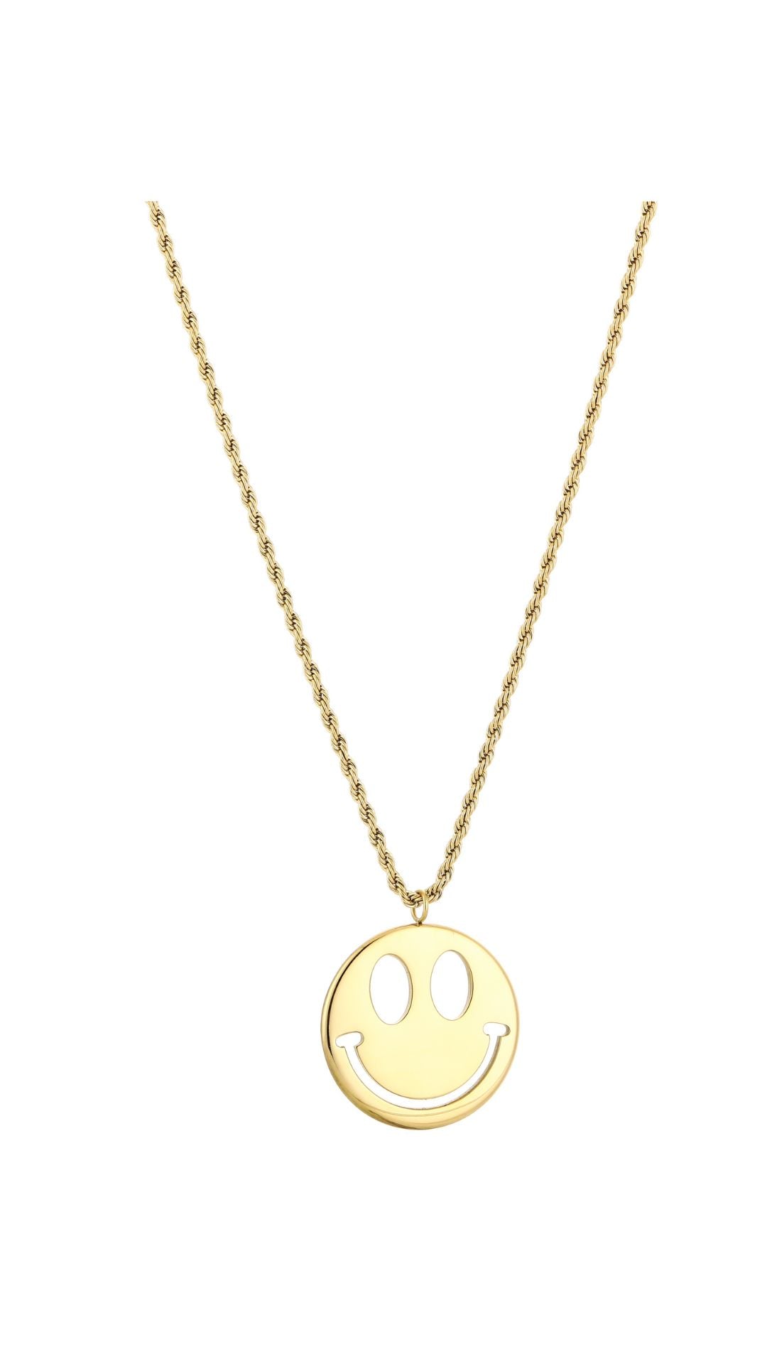 SMILEY NECKLACE EXTRA LONG - GOLD