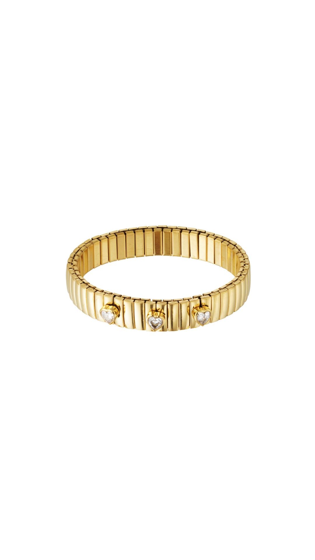 STATEMENT TRIPLE LOVE BRACELET - GOLD