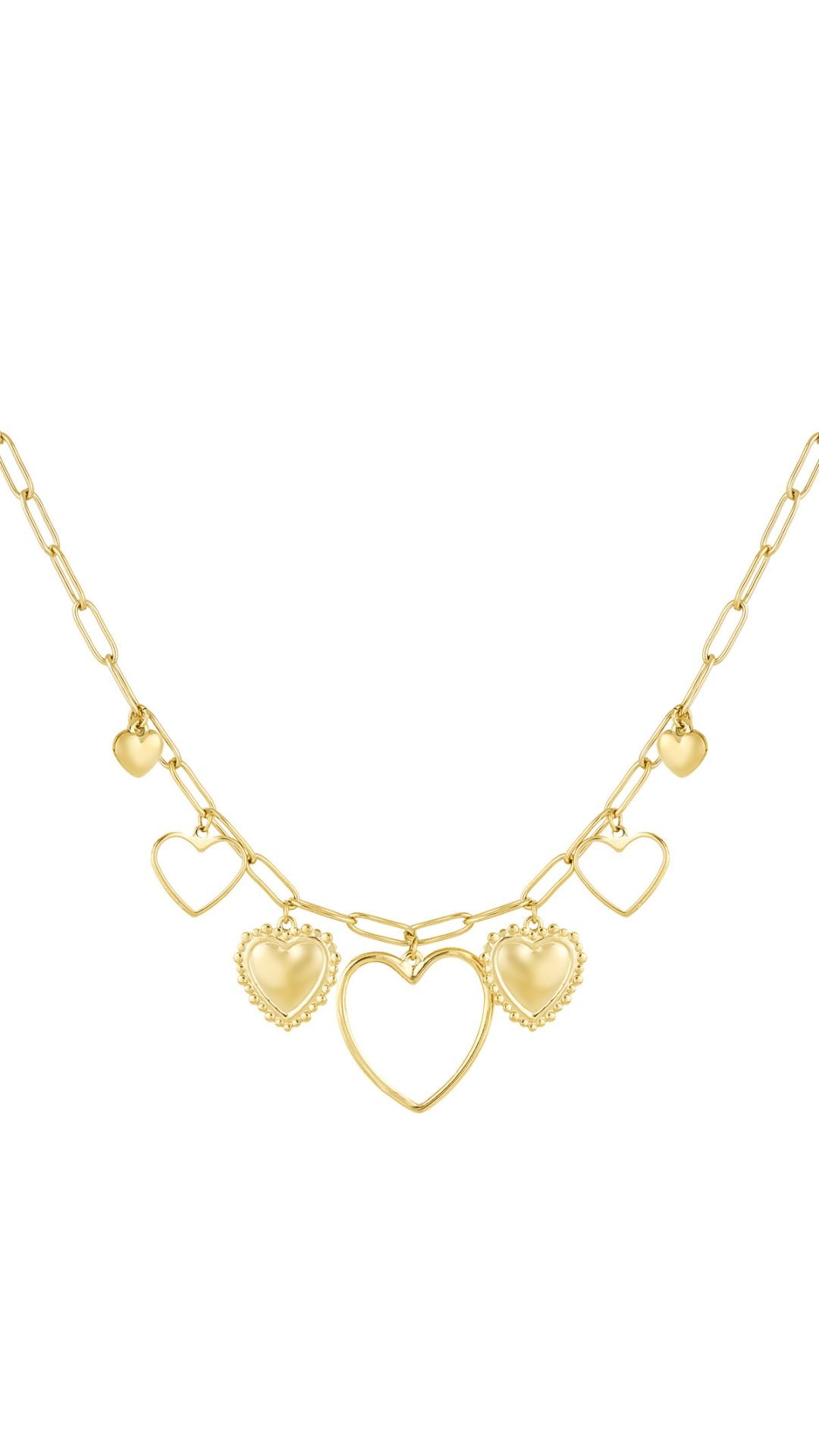 OPEN HEARTS NECKLACE - GOLD