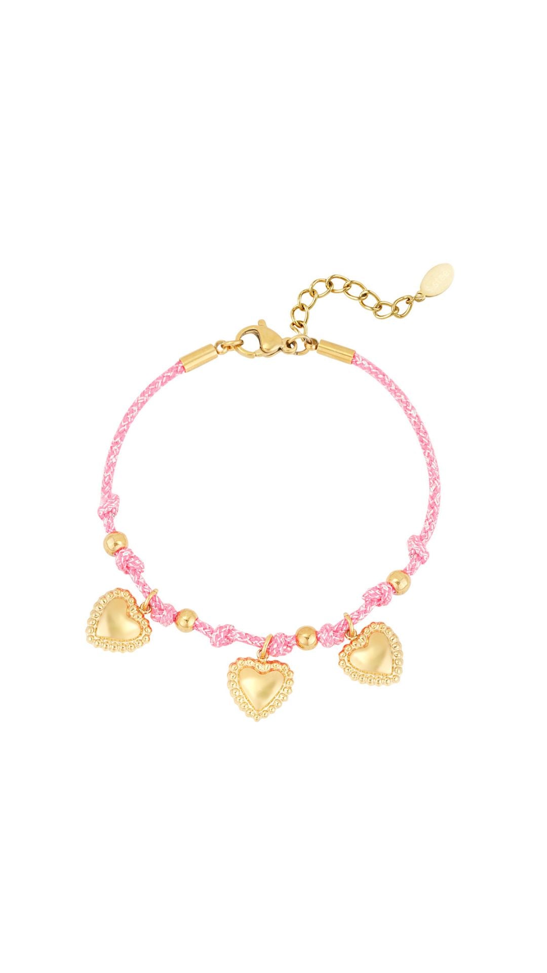 COZY HEARTS BRACELET - GOLD